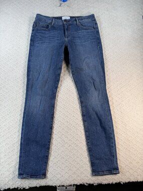 Smiths Parker Smith Jeans Womens Blue Embroidered Stretch Skinny Size 29